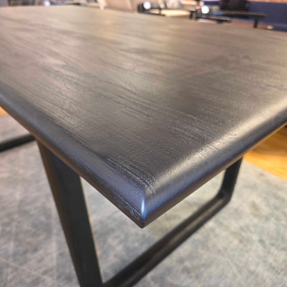 Minimalist Open Frame Black Dining Table