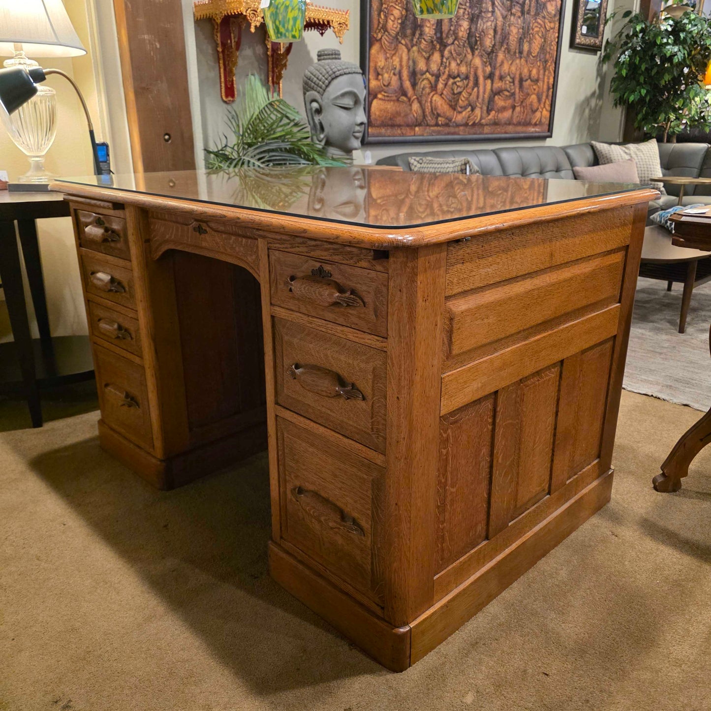 Vintage Oak Desk