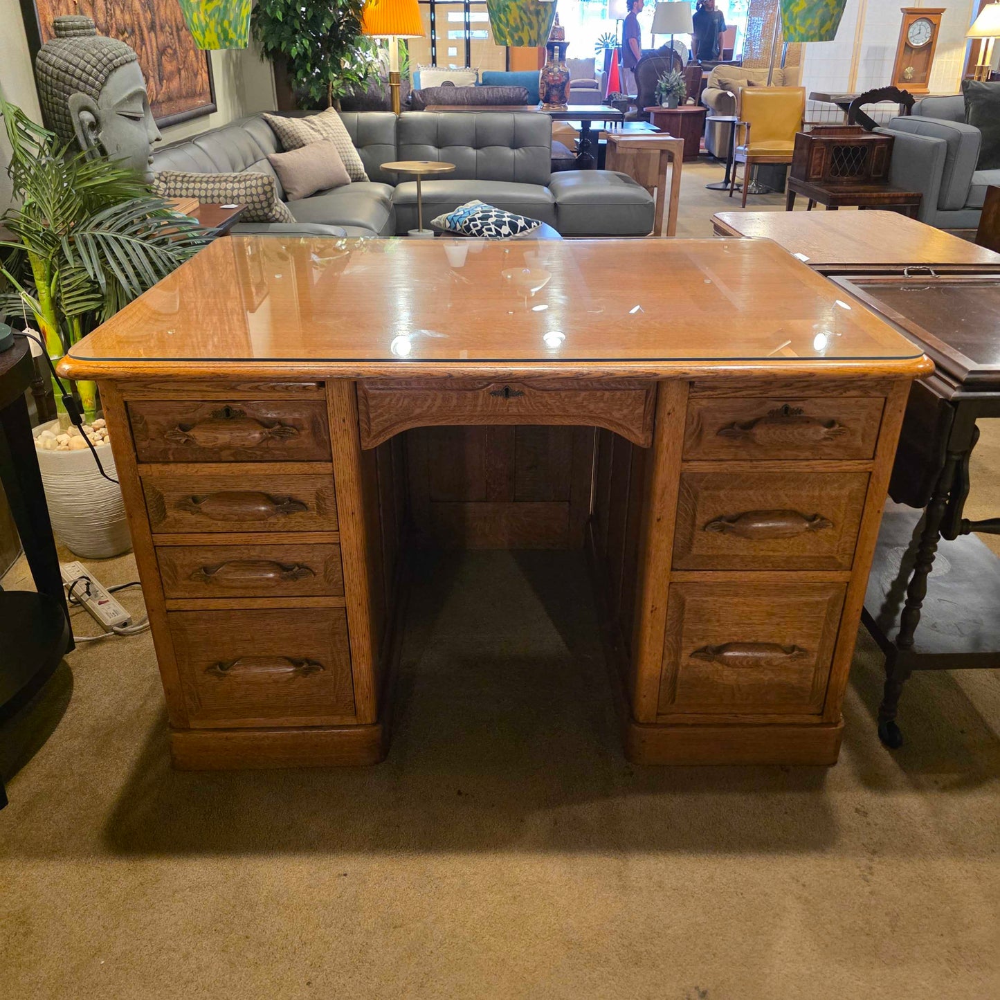 Vintage Oak Desk