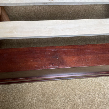 Dark Wood Queen Contemporary Bed Frame