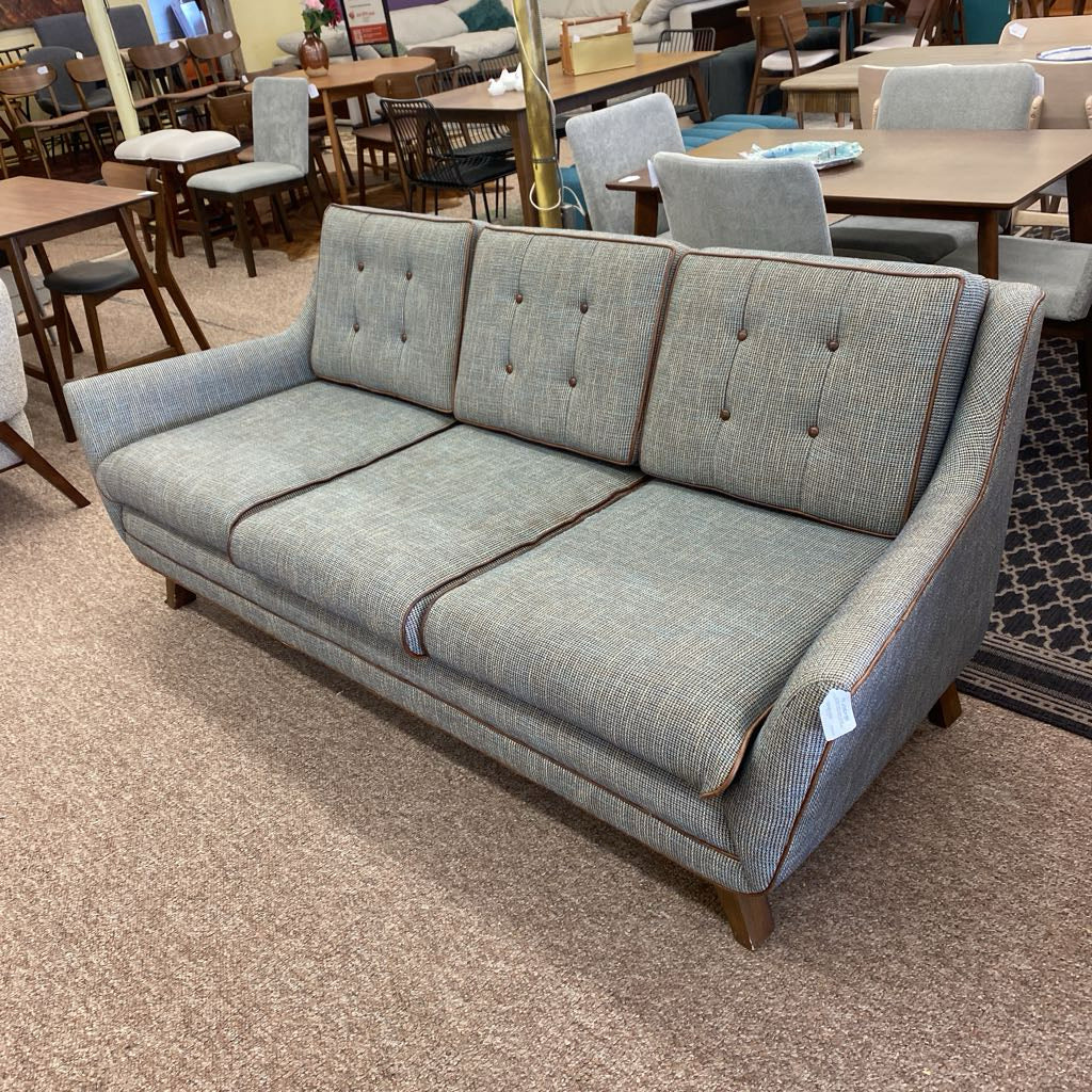 JOYBIRD MCM Style Tweed Button Tufted Sofa (AS IS) U SOFAS