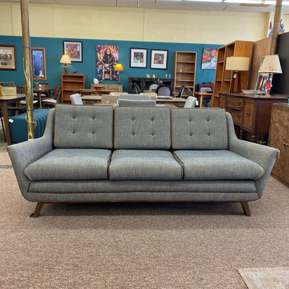 JOYBIRD MCM Style Tweed Button Tufted Sofa (AS IS) U SOFAS