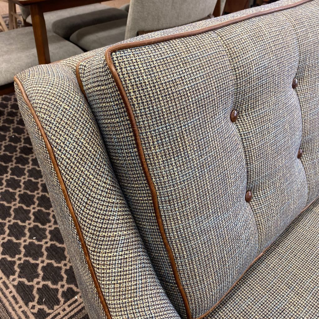 JOYBIRD MCM Style Tweed Button Tufted Sofa (AS IS) U SOFAS
