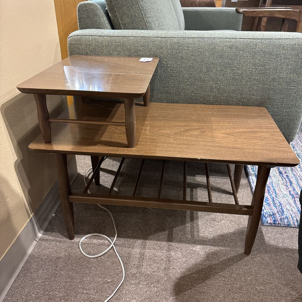 MC Two-Tiered Side Table w/ Bottom Rack