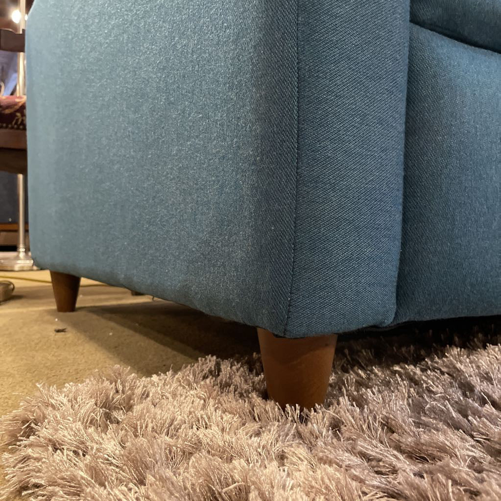 JOYBIRD Teal MC Style Tufted Back Sleeper Sofa U SOFAS