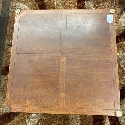 Square MC Brass Trim Coffee Table w/Drawer C COFFEE TABLES
