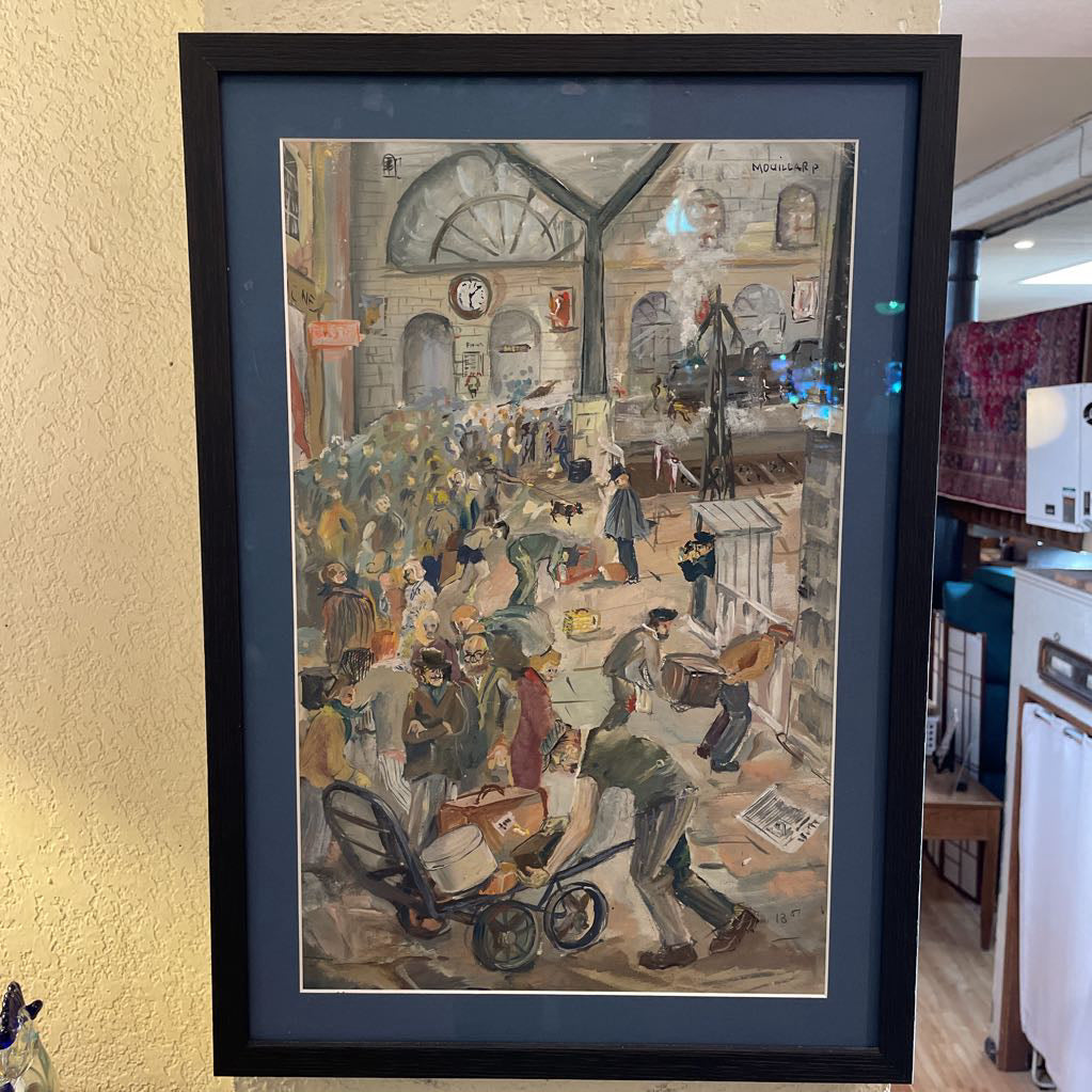 Mowillar Busy Street Scene Artwork