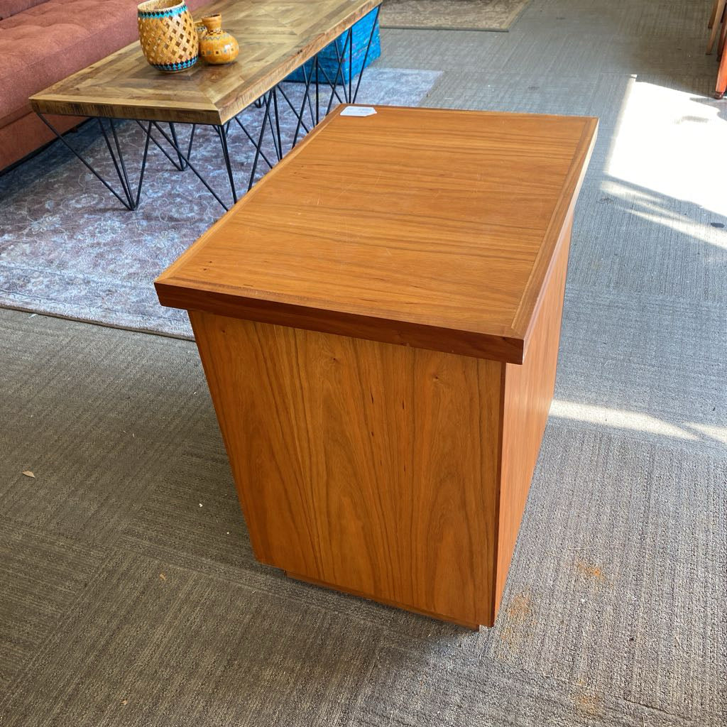 Warm Wood Two Drawer File Cabinet