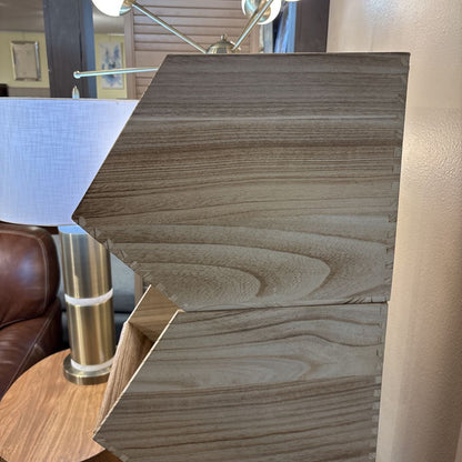 Light Wood Stacking Storage Boxes