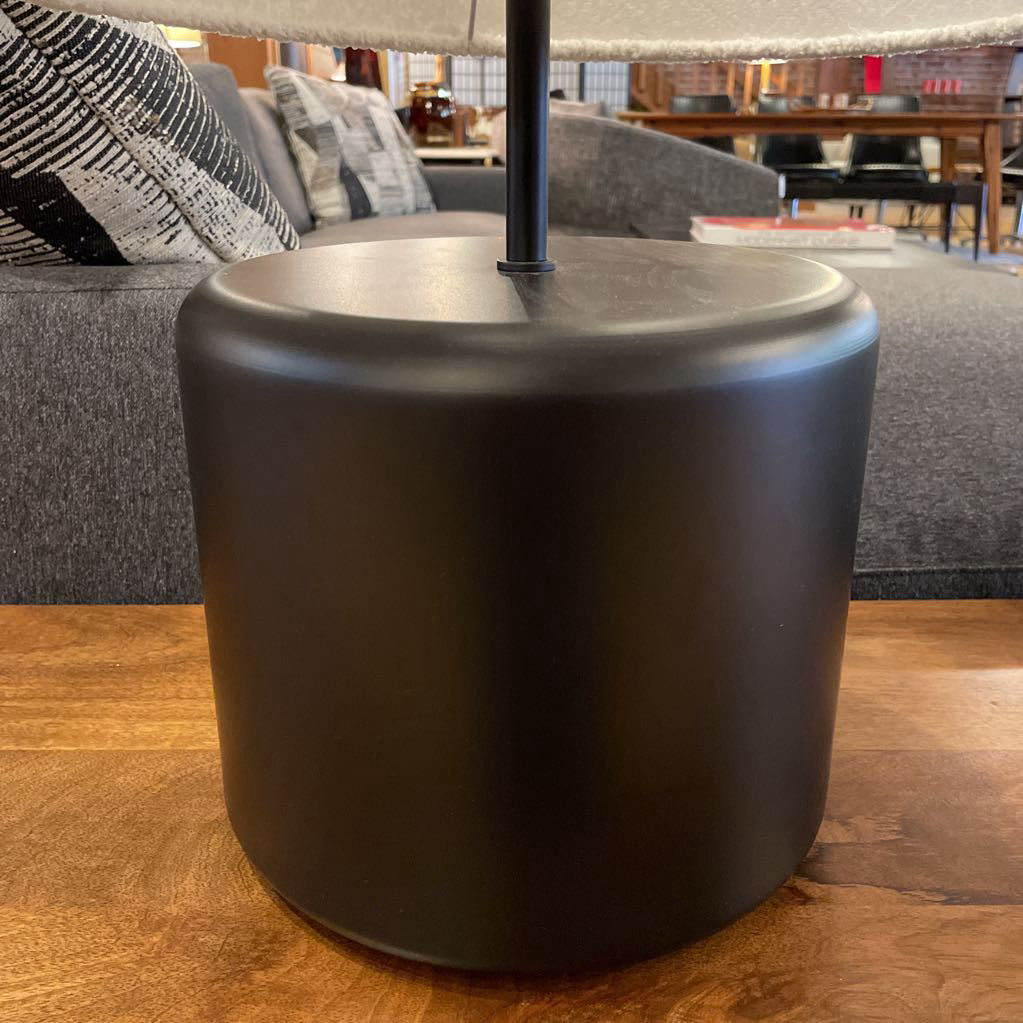 Black Round Base Table Lamp