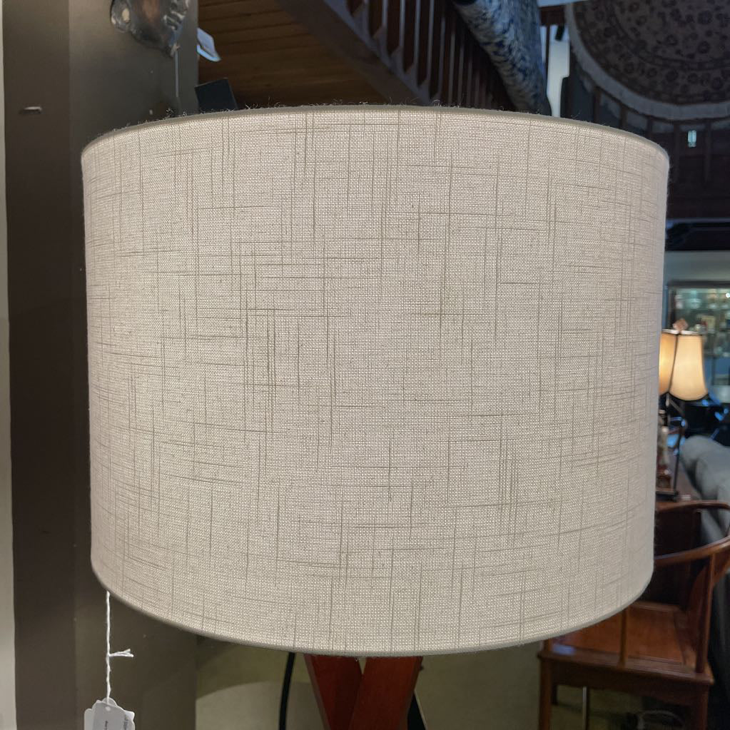 Walnut Tripod Floor Lamp