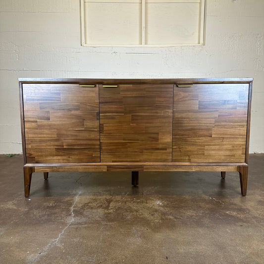 Staggered Plank Walnut Sideboard
