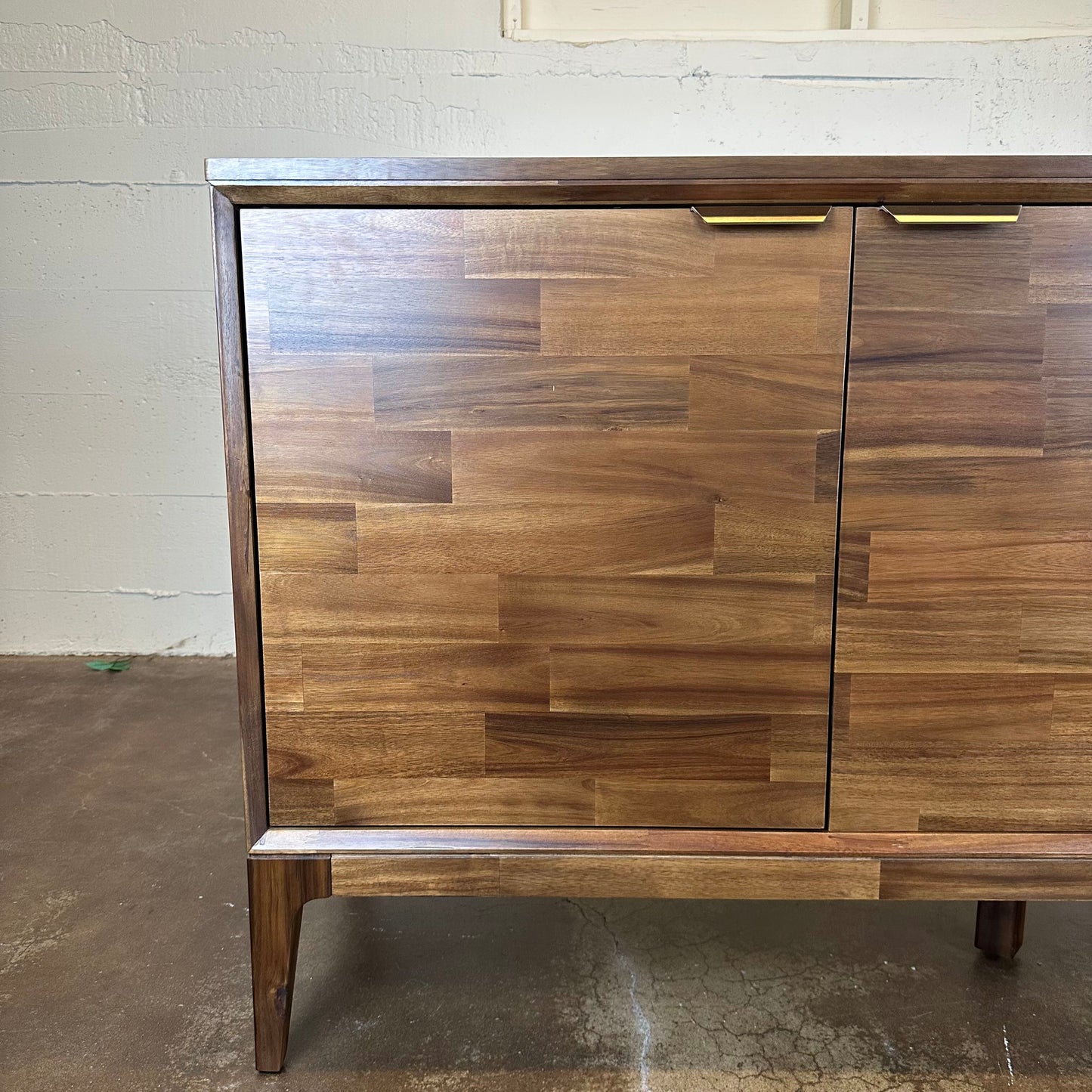 Staggered Plank Walnut Sideboard
