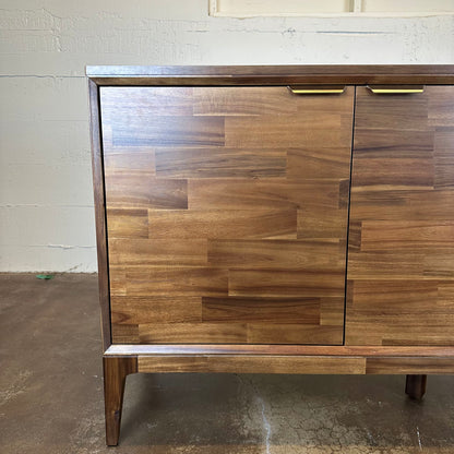 Staggered Plank Walnut Sideboard