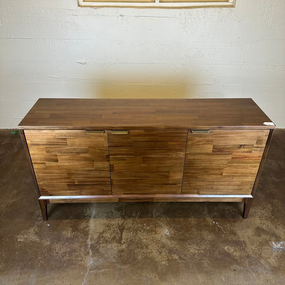 Staggered Plank Walnut Sideboard