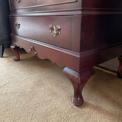 1940's Lane Lift Top Chest of Drawers w/ Cabriole Feet
