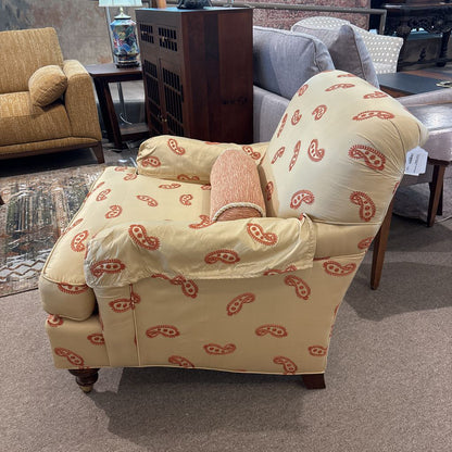 Drexel Heritage Silk Floral Pattern Accent Chair