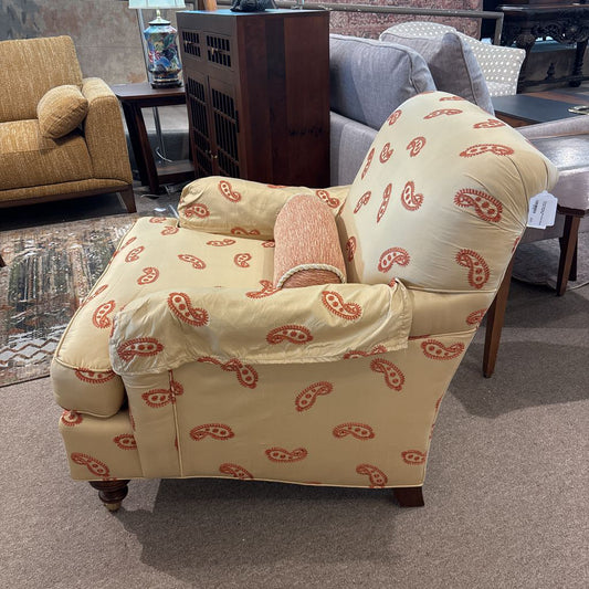 Drexel Heritage Silk Floral Pattern Accent Chair