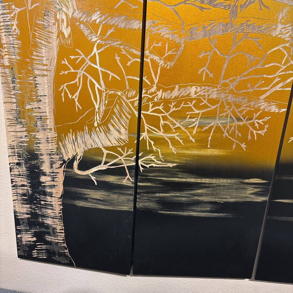 Asian Style Carved Panel Art