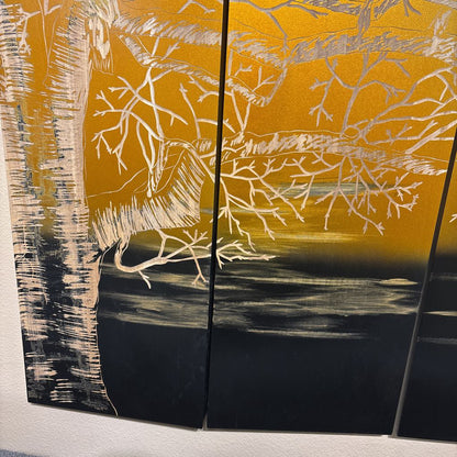 Asian Style Carved Panel Art