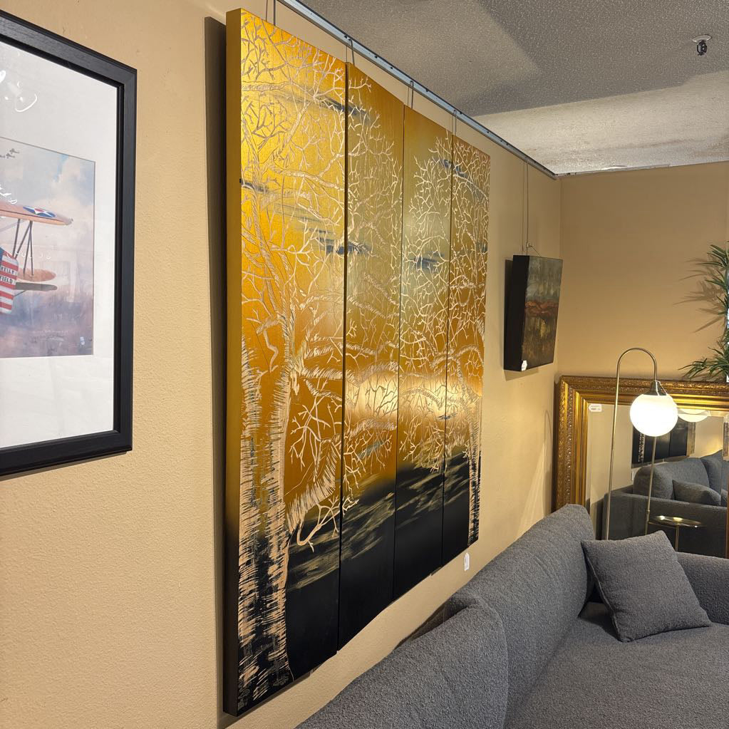 Asian Style Carved Panel Art