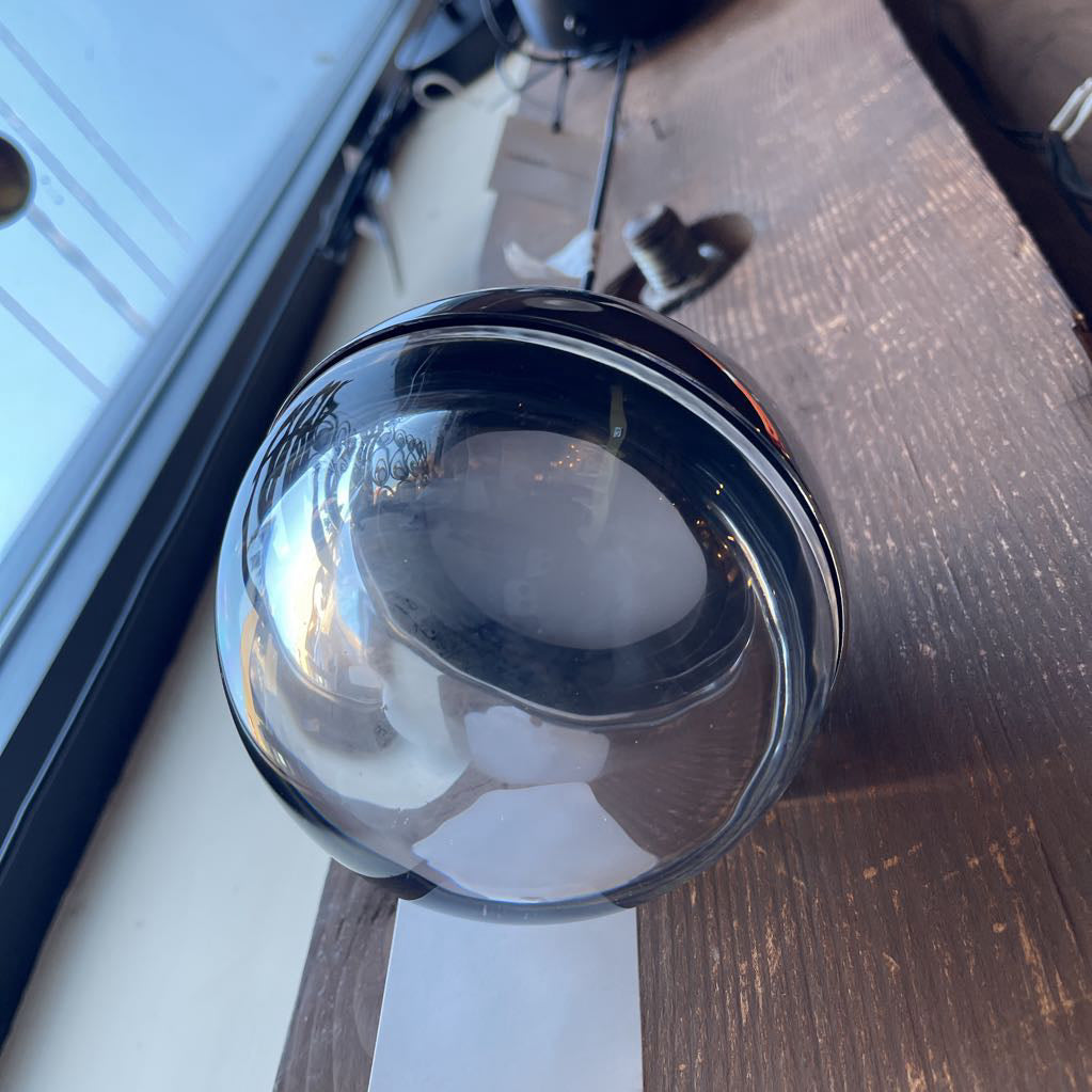 Seed Design Chrome & Glass Sphere Hanging Pendant Lamp