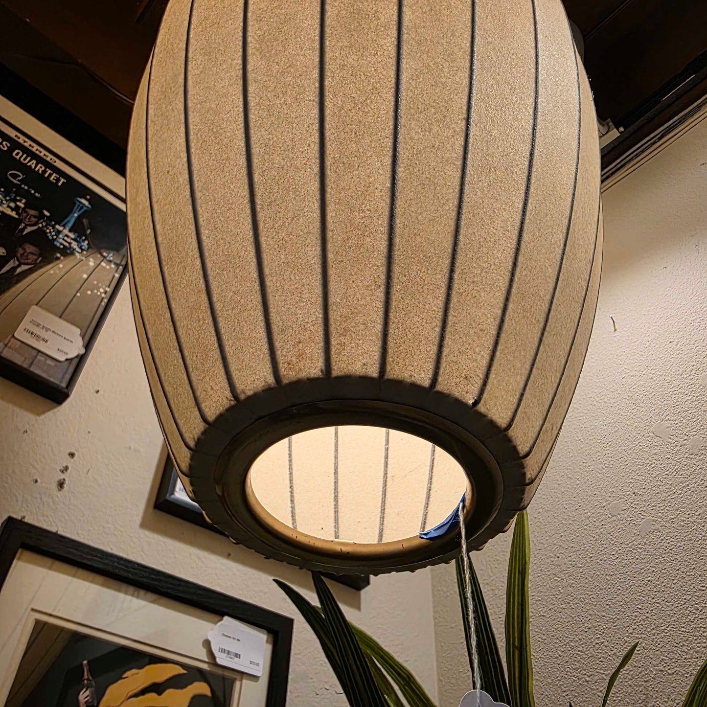 Vint. GEORGE NELSON Pendant Cigar Bubble Lamp