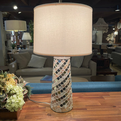 Mirrored Mosaic Table Lamp