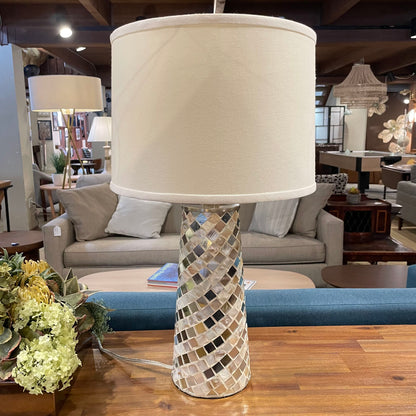 Mirrored Mosaic Table Lamp