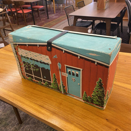 Mid Century Fold Out Doll House Kit (AS IS)