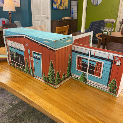 Mid Century Fold Out Doll House Kit (AS IS)