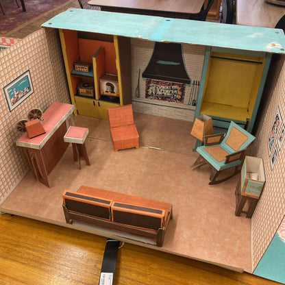 Mid Century Fold Out Doll House Kit (AS IS)