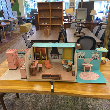 Mid Century Fold Out Doll House Kit (AS IS)