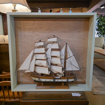 Gorch Fock Model Ship in Frame