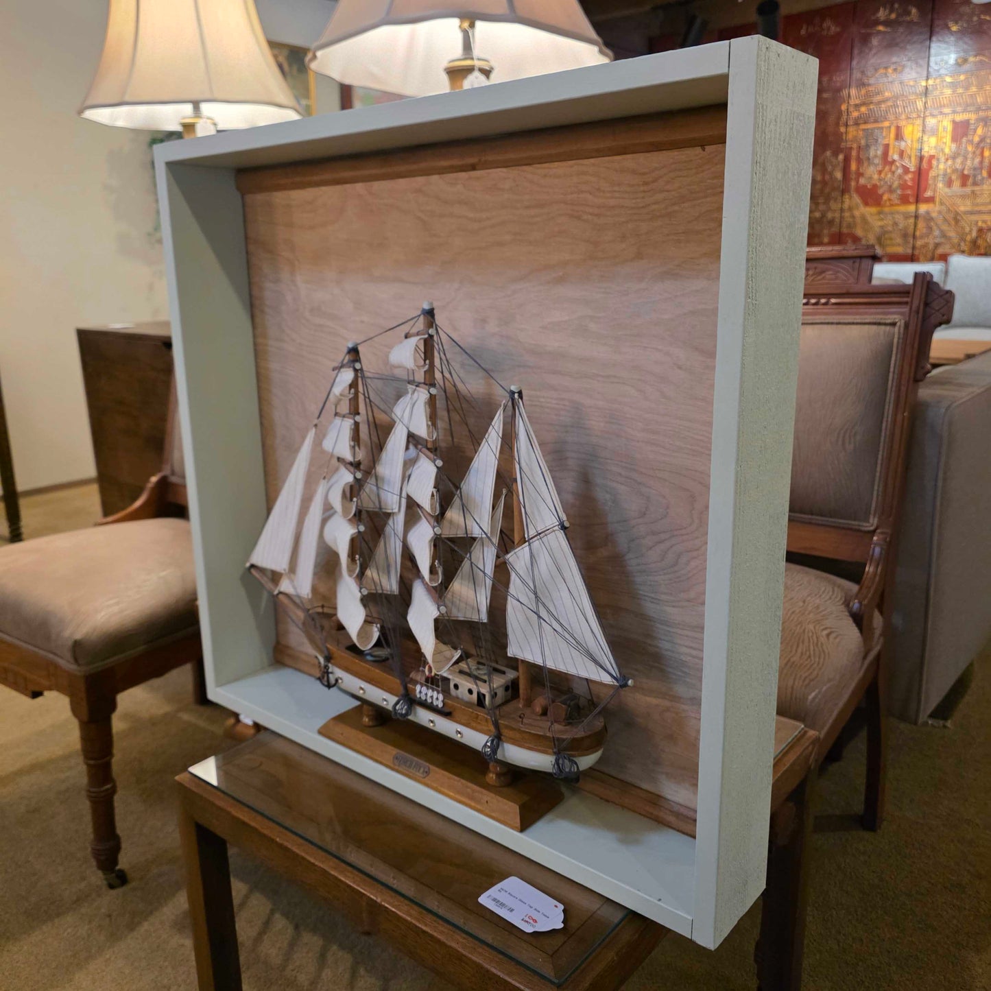 Gorch Fock Model Ship in Frame