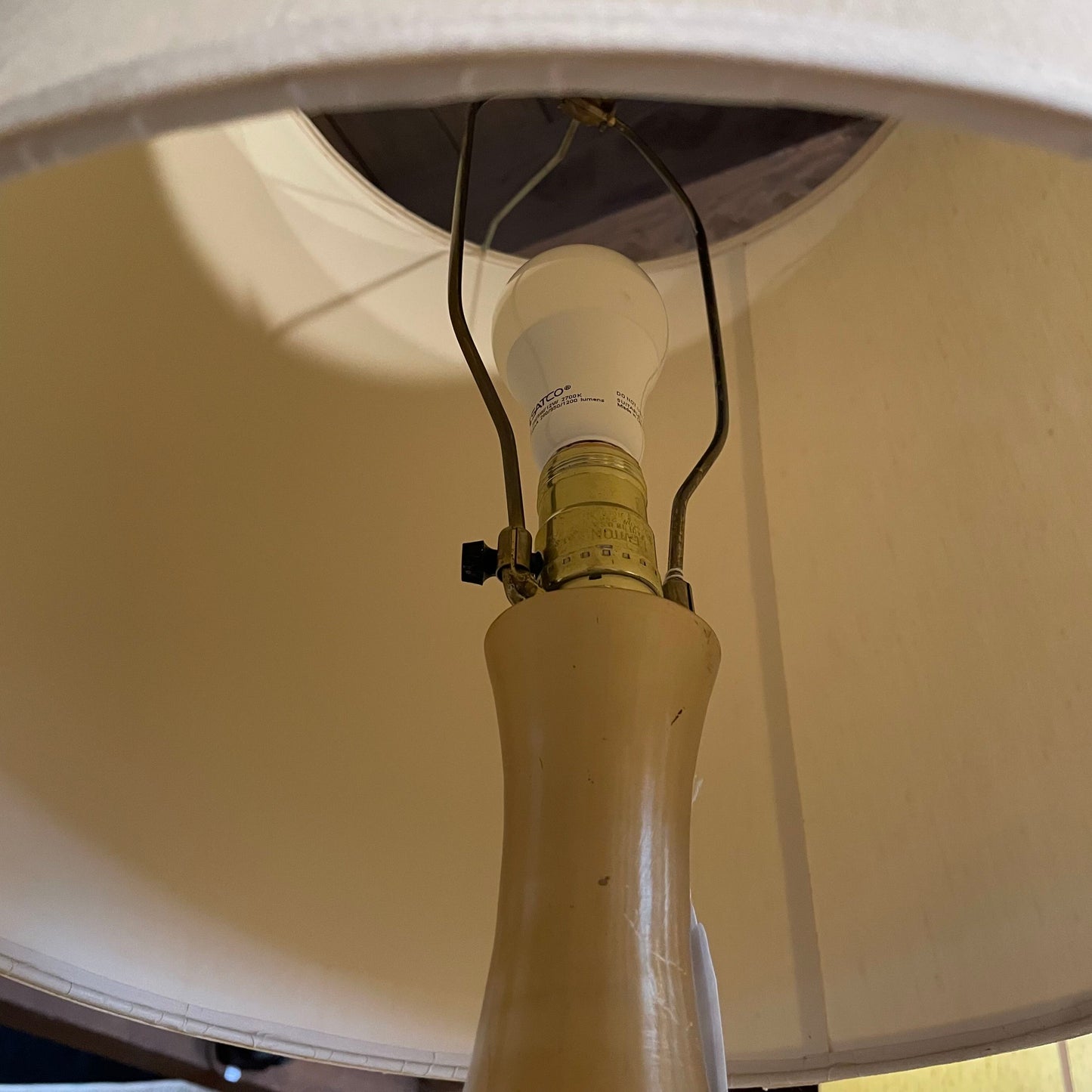 Korean Brass Urn Lamp