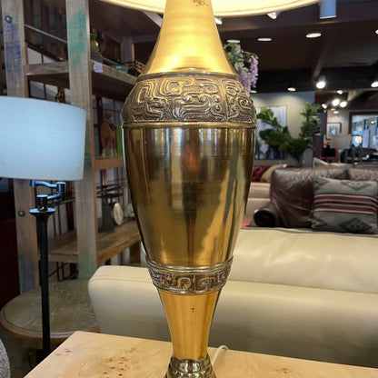 Korean Brass Urn Lamp
