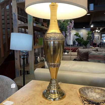 Korean Brass Urn Lamp