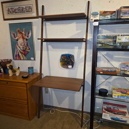 DWR Walnut Folk Ladder Desk/Bookshelf