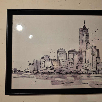 Lower Manhatten Skyline Art