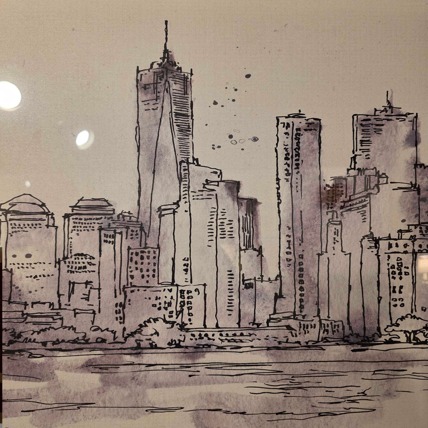 Lower Manhatten Skyline Art
