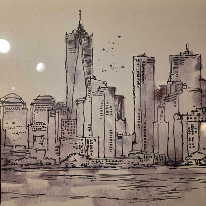 Lower Manhatten Skyline Art