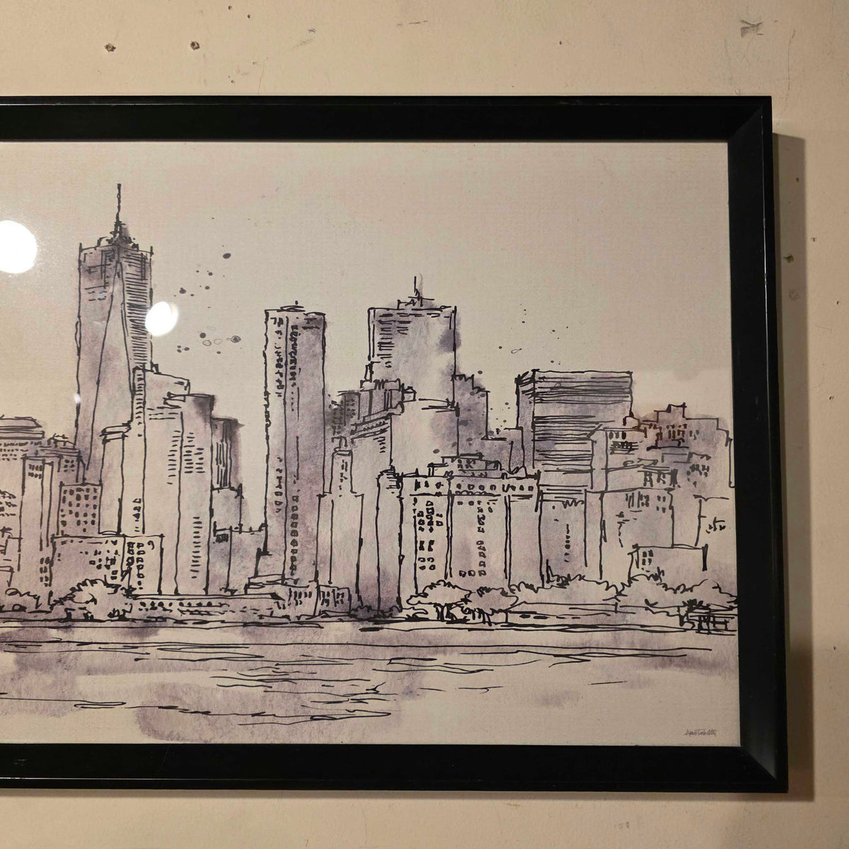 Lower Manhatten Skyline Art
