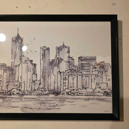Lower Manhatten Skyline Art