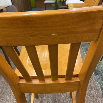 Classic Slate Back Solid Wood Counter Stool