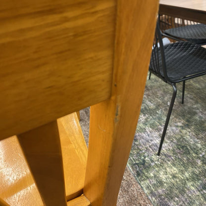 Classic Slate Back Solid Wood Counter Stool