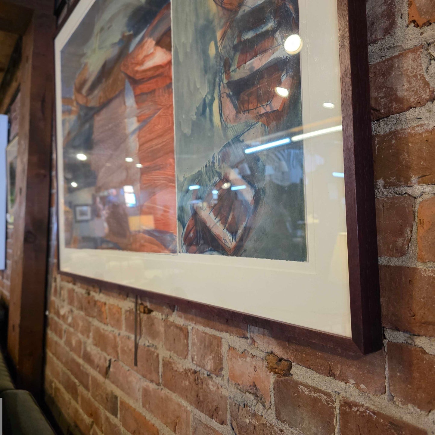 Janelle Johnson "String of Boats" Monoprint
