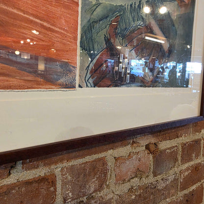 Janelle Johnson "String of Boats" Monoprint