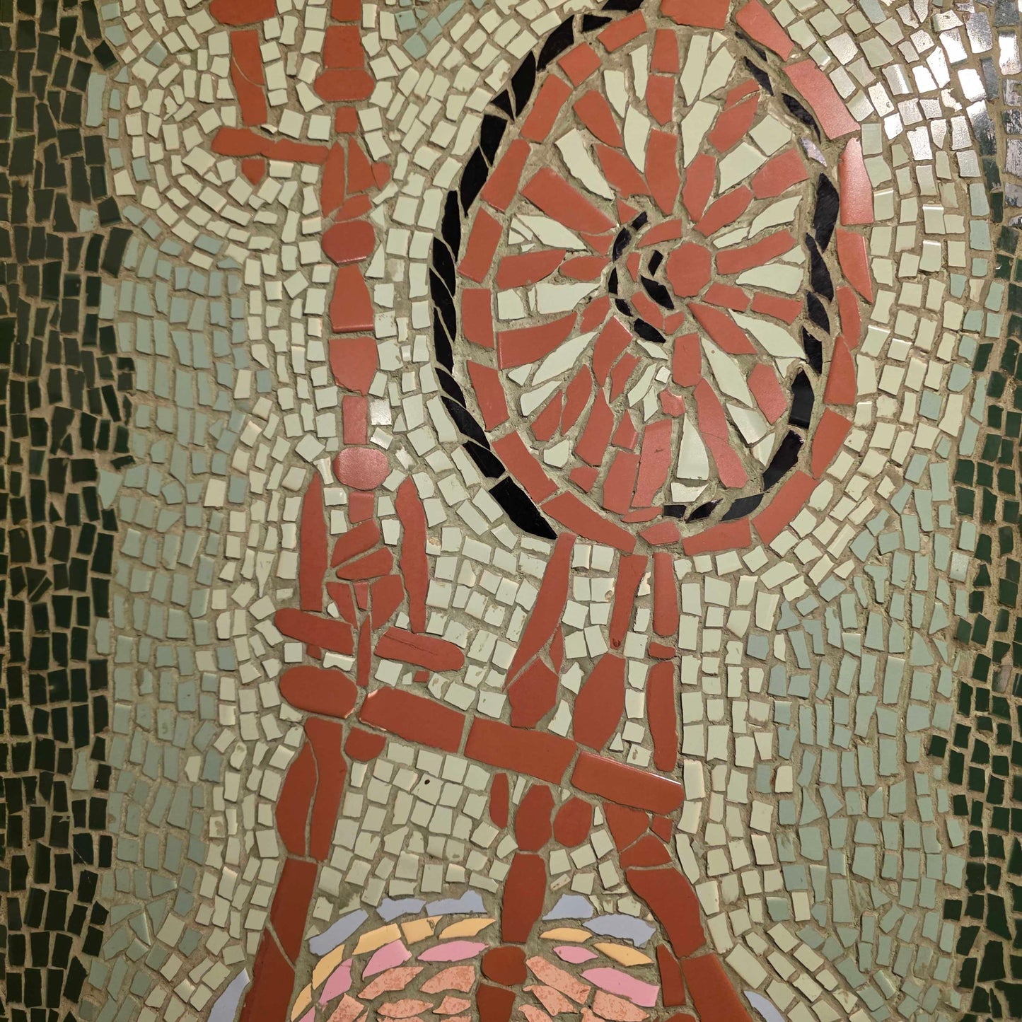 Spinning Wheel Heavy Framed Tile Art