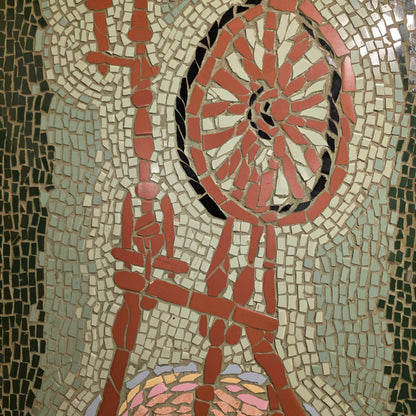 Spinning Wheel Heavy Framed Tile Art